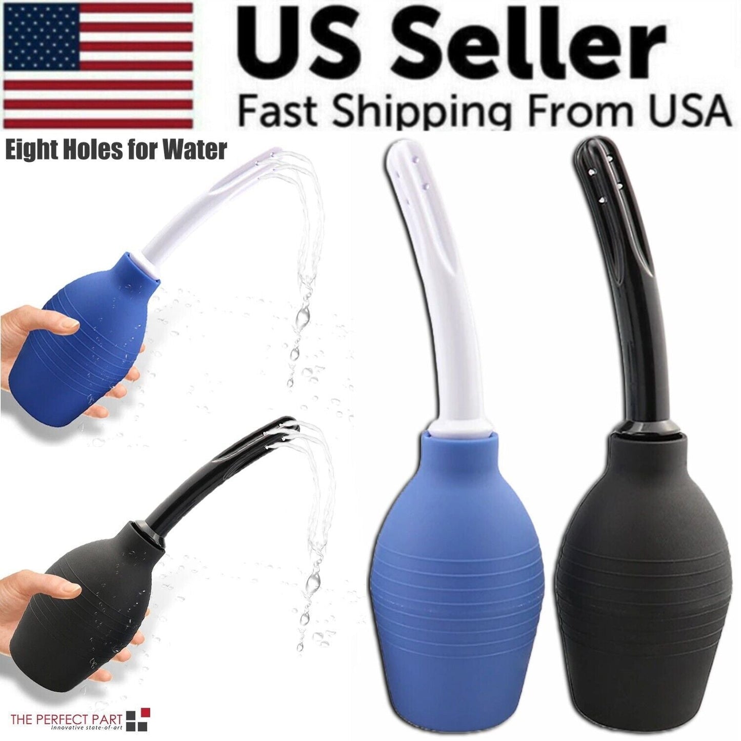 310ml Anal Vaginal Bulb Douche Colonic Irrigation Rubber Enema Bag Cleaner Kit - DelightsDownSouth