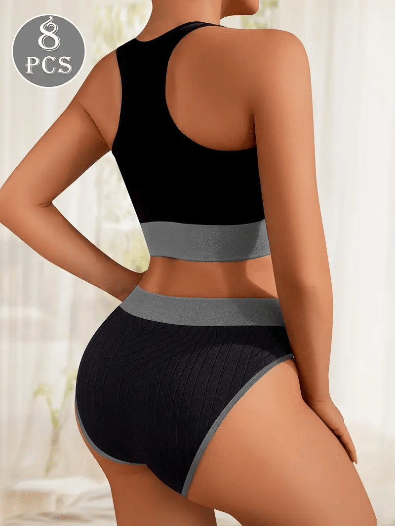 5 Colors Pack Women's Panties Bikini Sexy Underwear Nylon Seamless Knickers Women's Breathable Panties - DelightsDownSouth