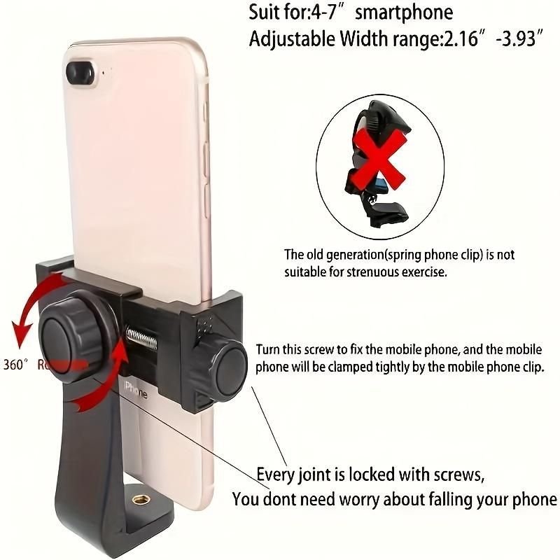Chest Strap Cell Phone Holder, Adjustable Cell Phone Chest Strap Holder, Outdoor Riding Chest Strap Holder, First View Shooting Accessory For Skiing, Riding, Boating, Hunting, Sports - DelightsDownSouth