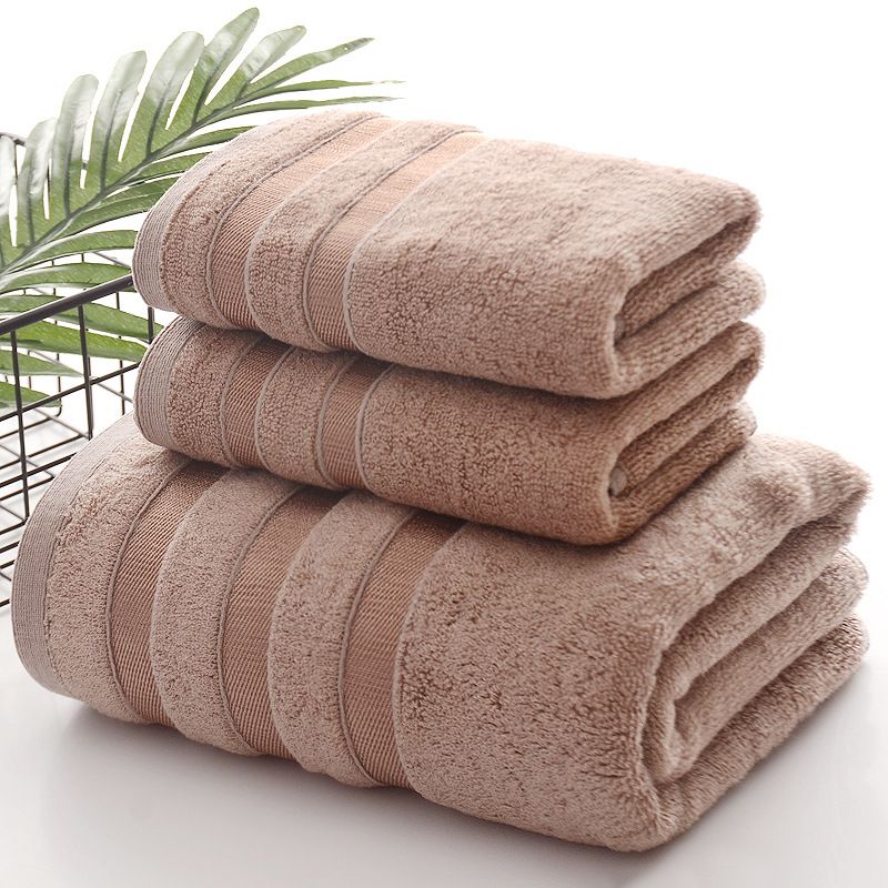 Linen Bath Towel Set 3 Pieces Soft and Absorbent; Premium Quality 100% Cotton 1 Bath Towel 1 Hand Towel 1 Washcloth - DelightsDownSouth