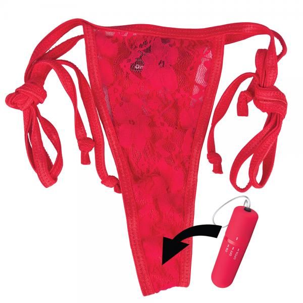 My Secret Remote Control Vibrating Panty Red O/S - DelightsDownSouth