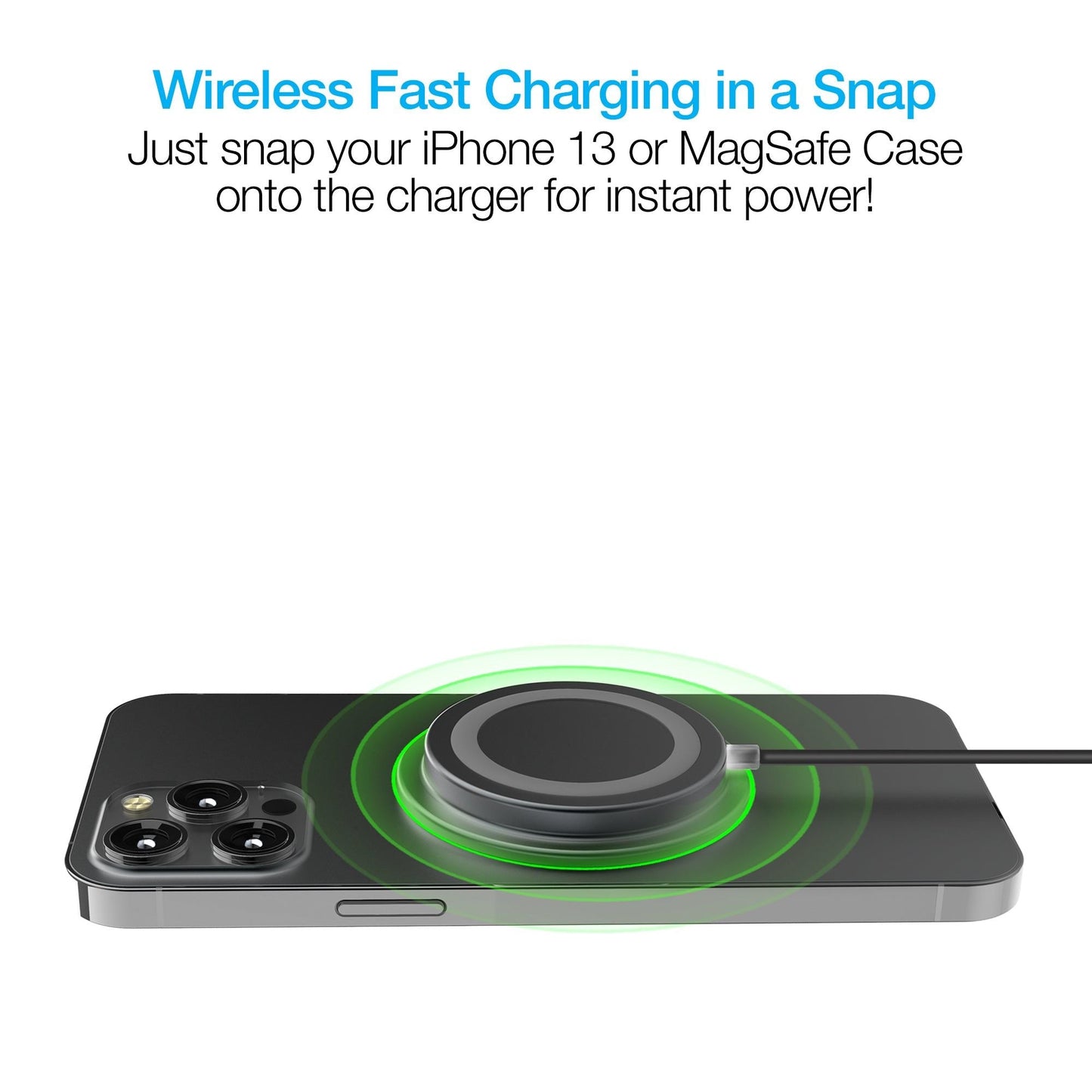 Naztech Alloy Magnetic 15W Wireless Fast Charger - DelightsDownSouth