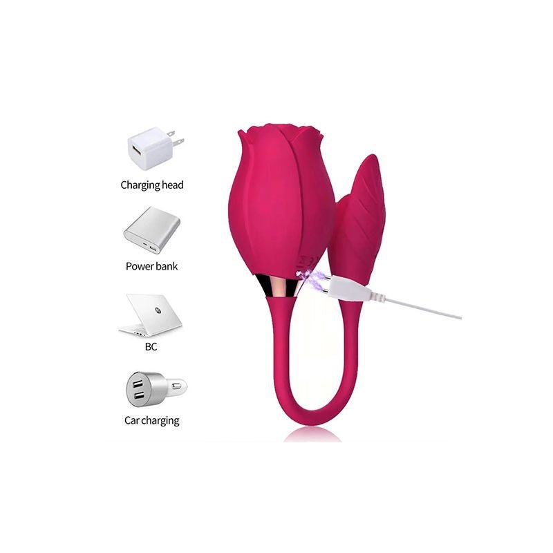 10 Modes Clitoris Suction Vibrating New Rose Massage Vibrator As A Gift - DelightsDownSouth