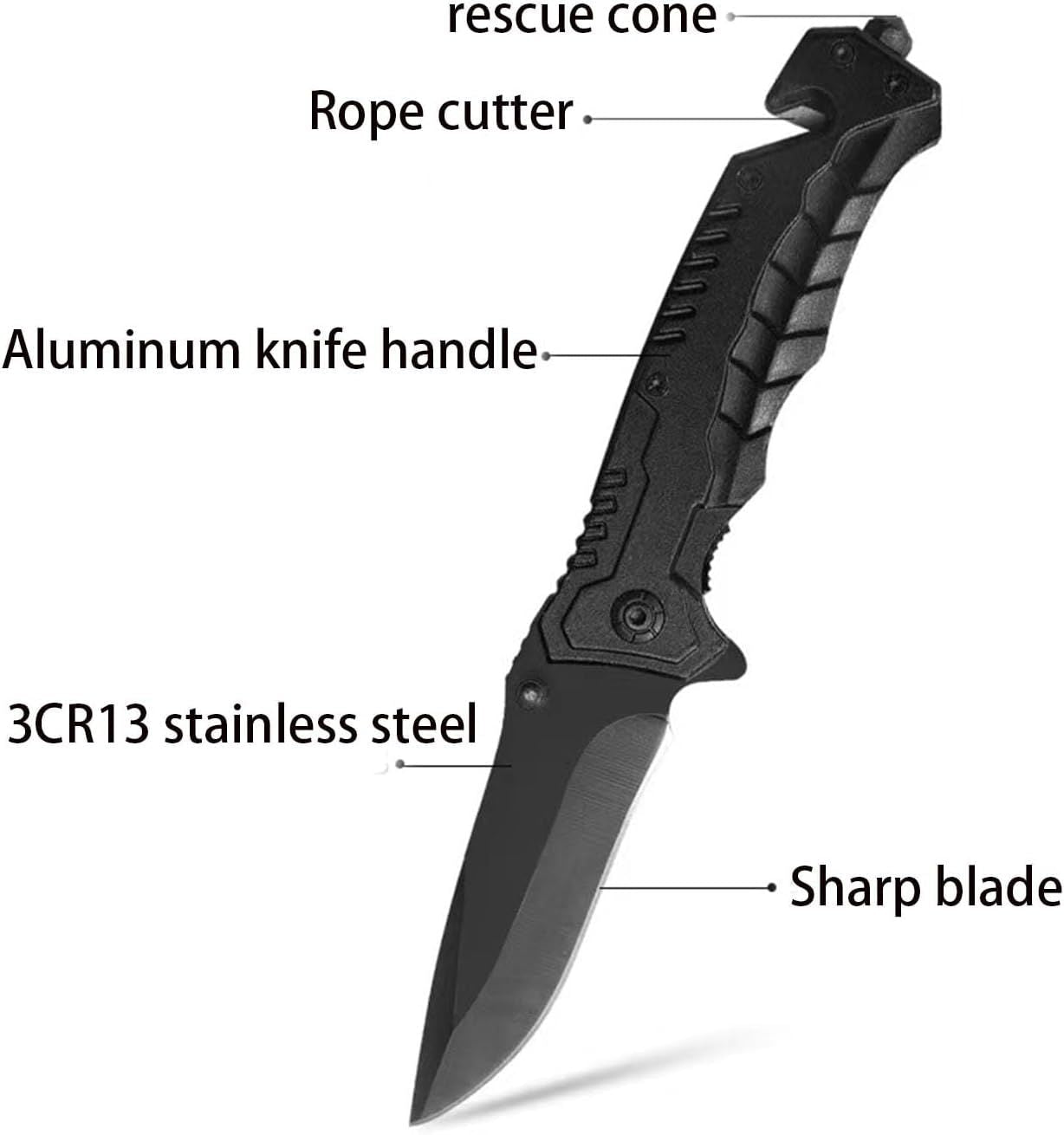 10 - Pack Tactical Folding Knives - 3.4 Inch EDC Locking Pocket Knives for Outdoor Camping - DelightsDownSouth