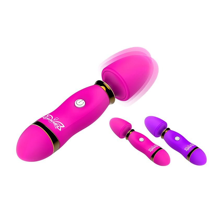 12 Modes Insertable Powerful Wand Massager G spot Nipple Stimulating Vibrator - DelightsDownSouth