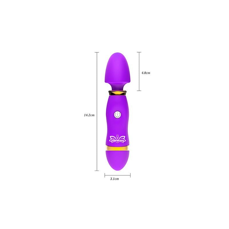 12 Modes Insertable Powerful Wand Massager G spot Nipple Stimulating Vibrator - DelightsDownSouth