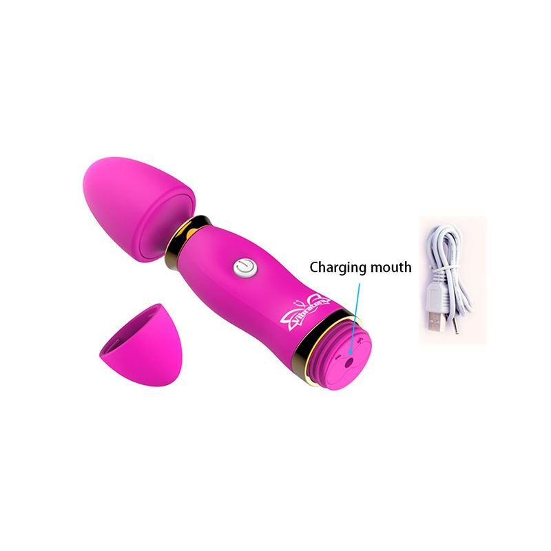 12 Modes Insertable Powerful Wand Massager G spot Nipple Stimulating Vibrator - DelightsDownSouth