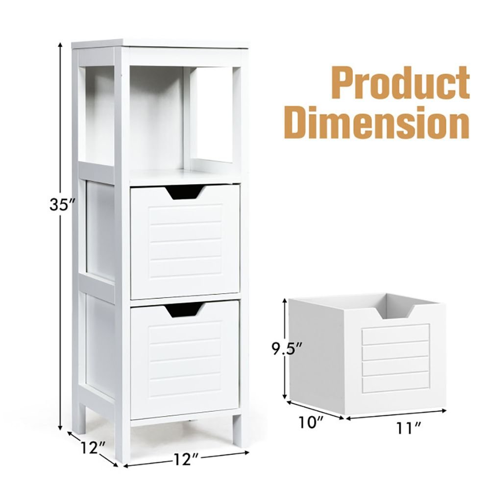 1PC Lockers multifunction Bathroom Wooden Floor Cabinet Organizer with Storage Rack - DelightsDownSouth