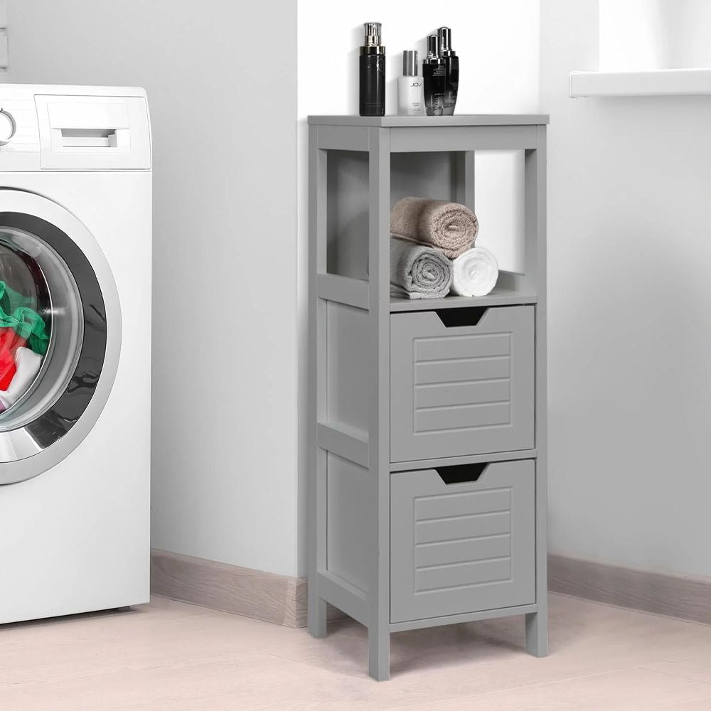 1PC Lockers multifunction Bathroom Wooden Floor Cabinet Organizer with Storage Rack - DelightsDownSouth