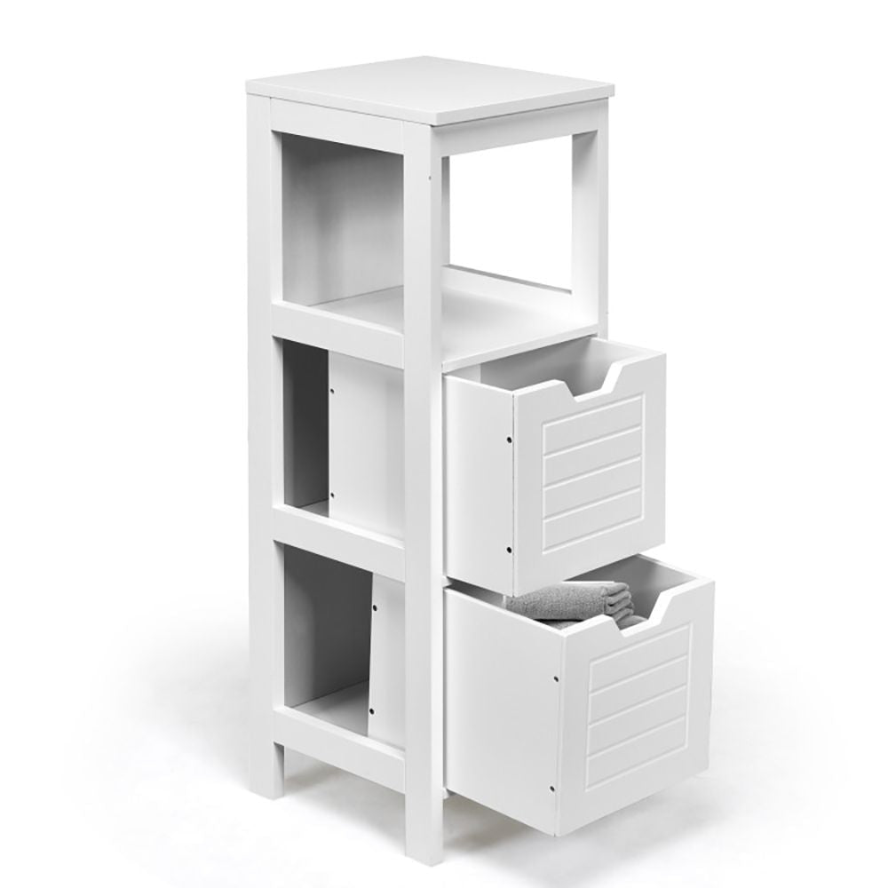 1PC Lockers multifunction Bathroom Wooden Floor Cabinet Organizer with Storage Rack - DelightsDownSouth