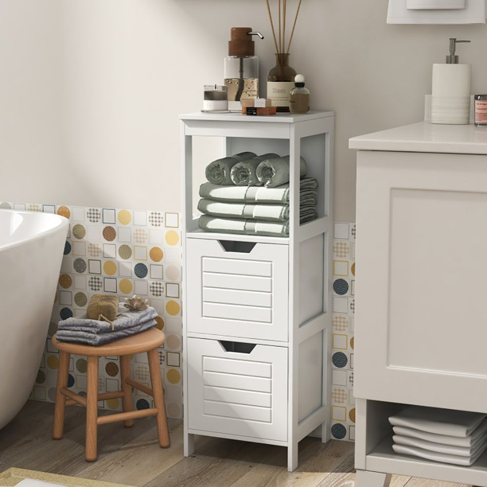 1PC Lockers multifunction Bathroom Wooden Floor Cabinet Organizer with Storage Rack - DelightsDownSouth