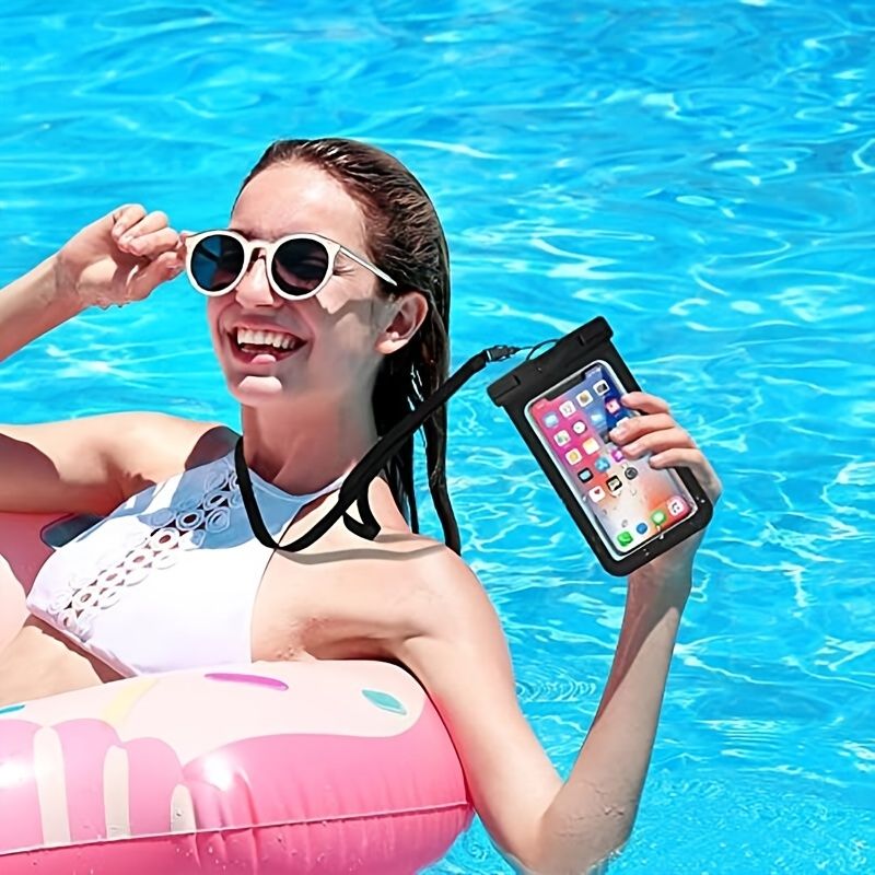 1pc Waterproof Cell Phone Pouch; Universal Sealing Case For Beach Swimming - DelightsDownSouth