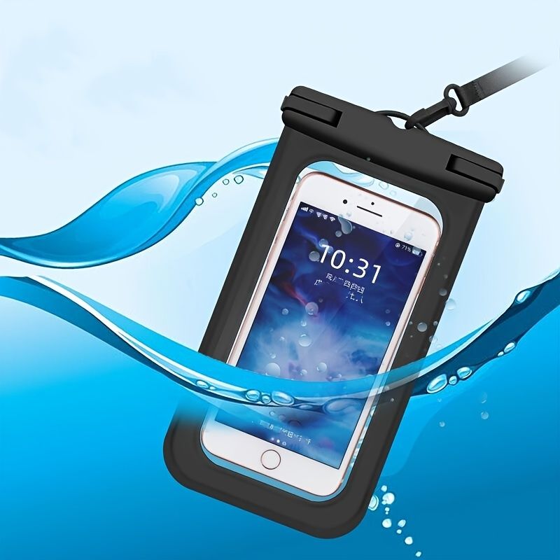 1pc Waterproof Cell Phone Pouch; Universal Sealing Case For Beach Swimming - DelightsDownSouth