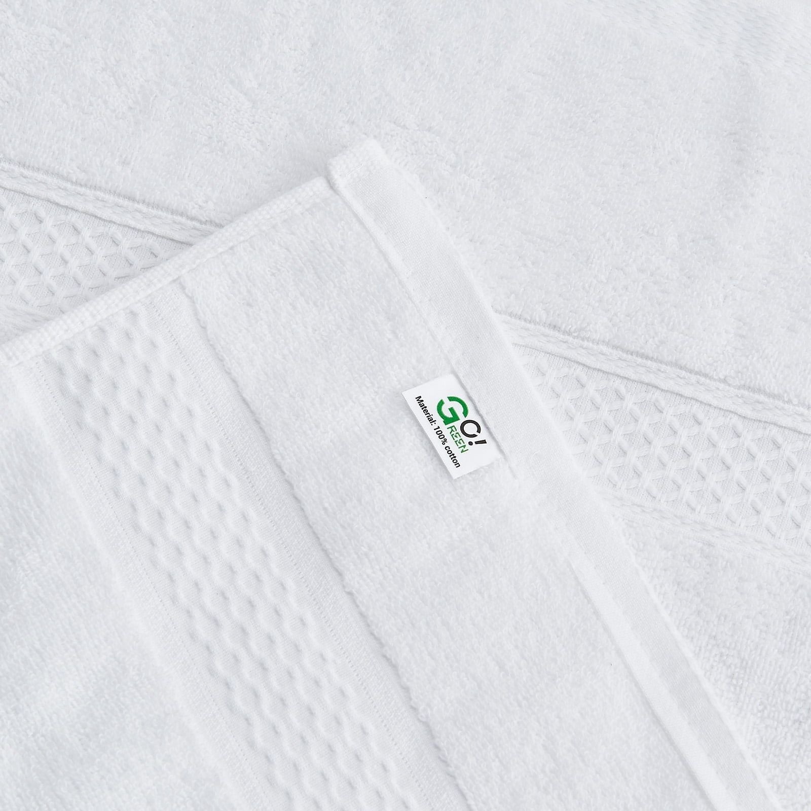 2 Bath Towels 2 Hand Towels 2 Washcloths, Highly Absorbent Towels for Bathroom, Gym, Hotel (White) - DelightsDownSouth