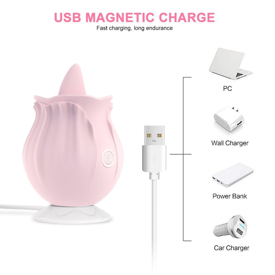 2022 New Frequency Vibration SuckinGModes - Waterproof Hand Wand Massager with Multi Function,Medical Silicone,Rechargeable USB - DelightsDownSouth