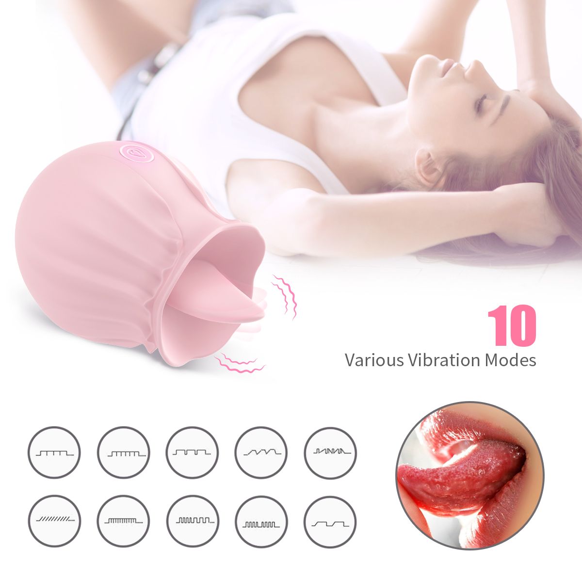 2022 New Frequency Vibration SuckinGModes - Waterproof Hand Wand Massager with Multi Function,Medical Silicone,Rechargeable USB - DelightsDownSouth