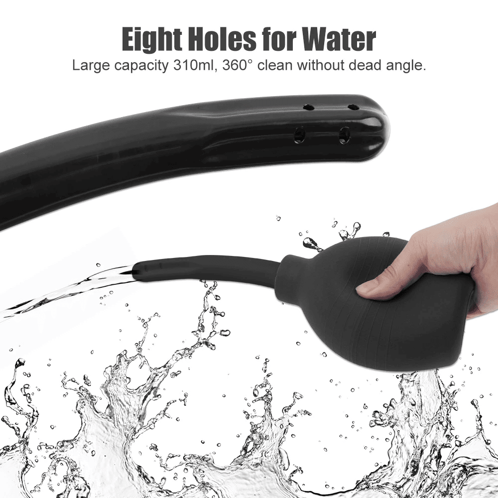 310ml Anal Vaginal Bulb Douche Colonic Irrigation Rubber Enema Bag Cleaner Kit - DelightsDownSouth
