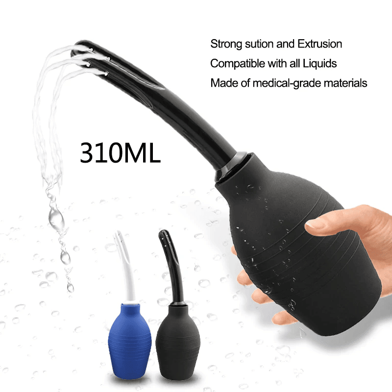 310ml Anal Vaginal Bulb Douche Colonic Irrigation Rubber Enema Bag Cleaner Kit - DelightsDownSouth