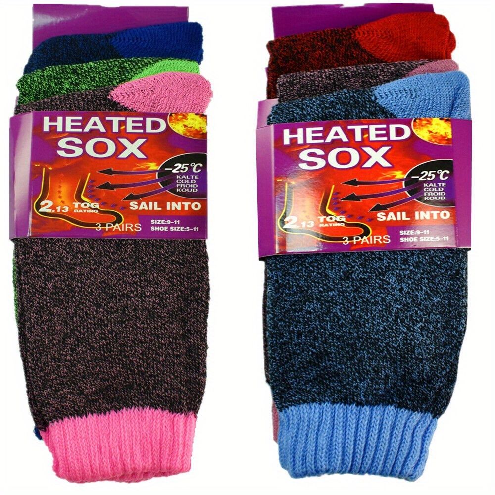 3/6Pairs of Women's Winter Warm Work Thick Boots Socks Home Indoor Socks, Christmas and New Year Gifts - DelightsDownSouth