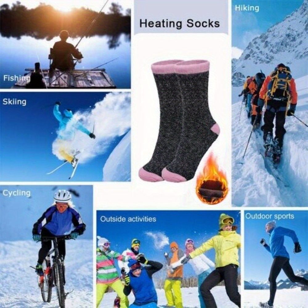 3/6Pairs of Women's Winter Warm Work Thick Boots Socks Home Indoor Socks, Christmas and New Year Gifts - DelightsDownSouth