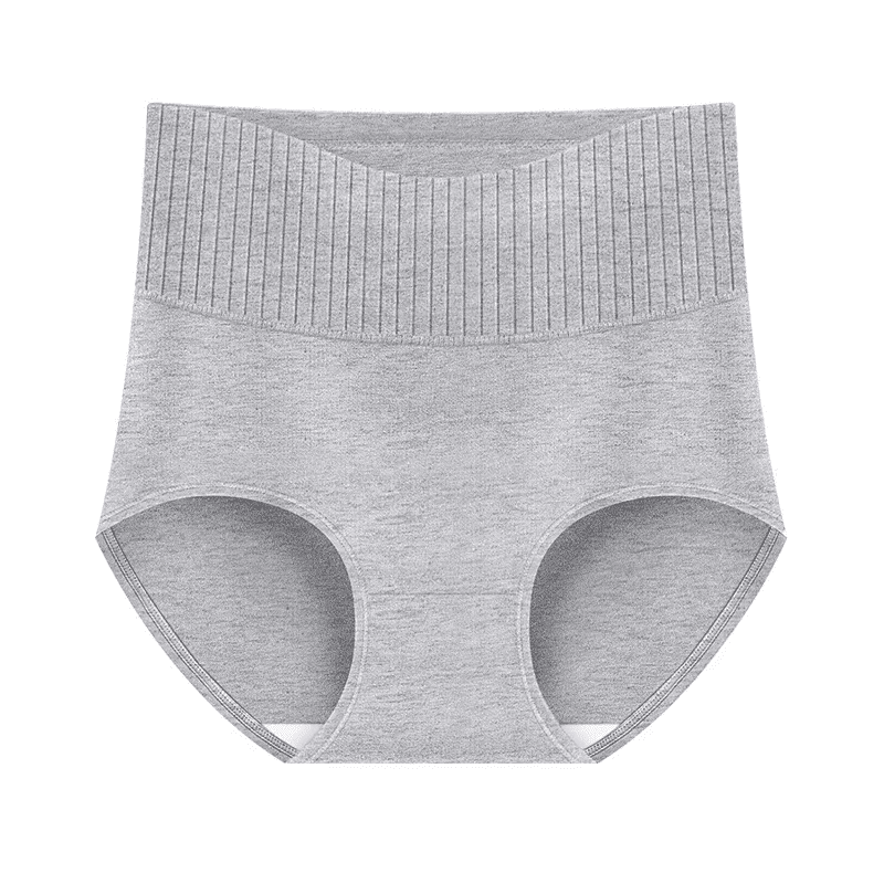 4 Pack Women's Underwear Panties Solid Color High Rise Full Coverage Briefs Postpartum Briefs Panties - DelightsDownSouth