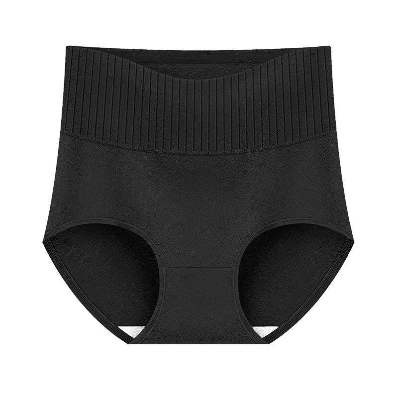 4 Pack Women's Underwear Panties Solid Color High Rise Full Coverage Briefs Postpartum Briefs Panties - DelightsDownSouth