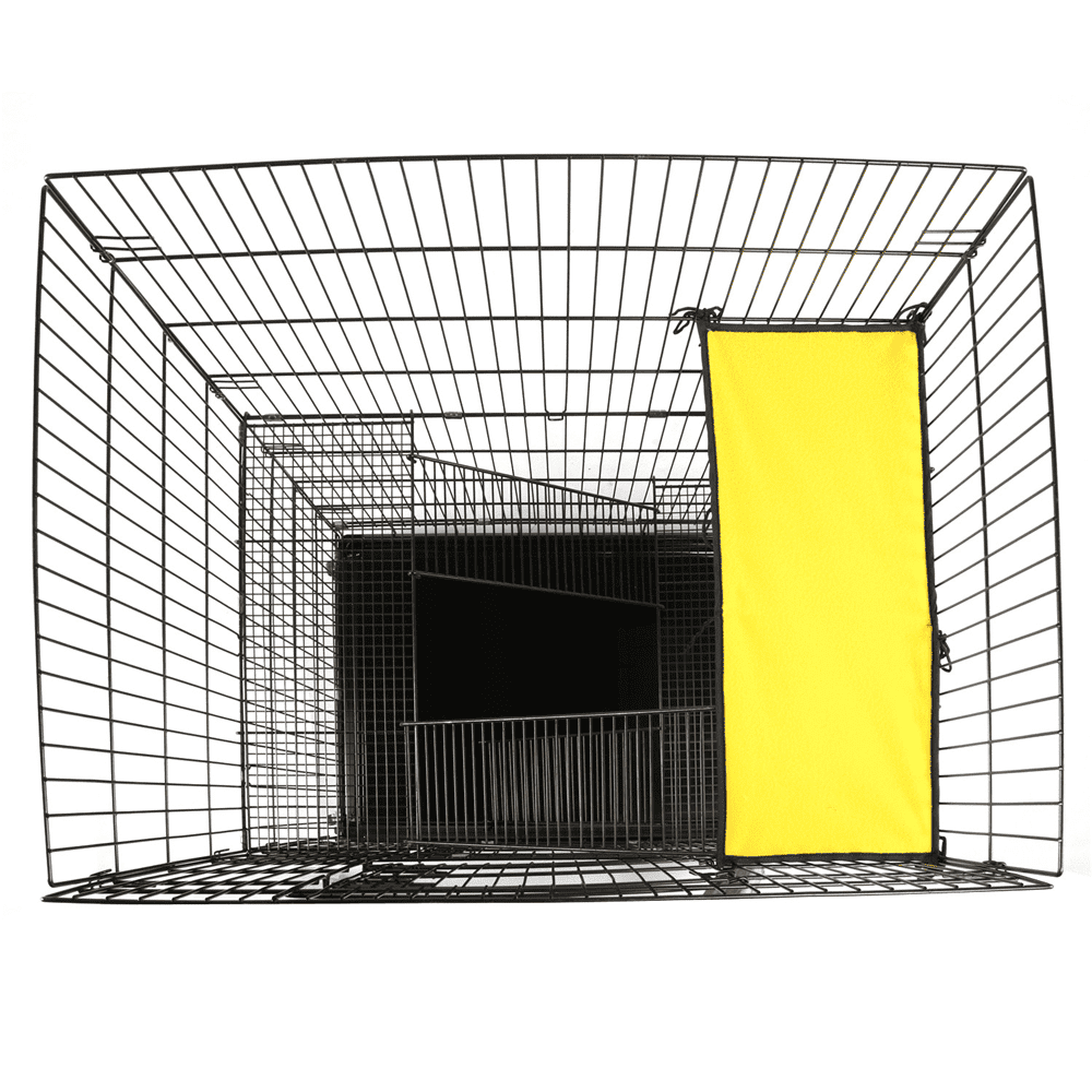 4 Tiers Rolling Cat Cage Pet Cage with Hammock; Black - DelightsDownSouth