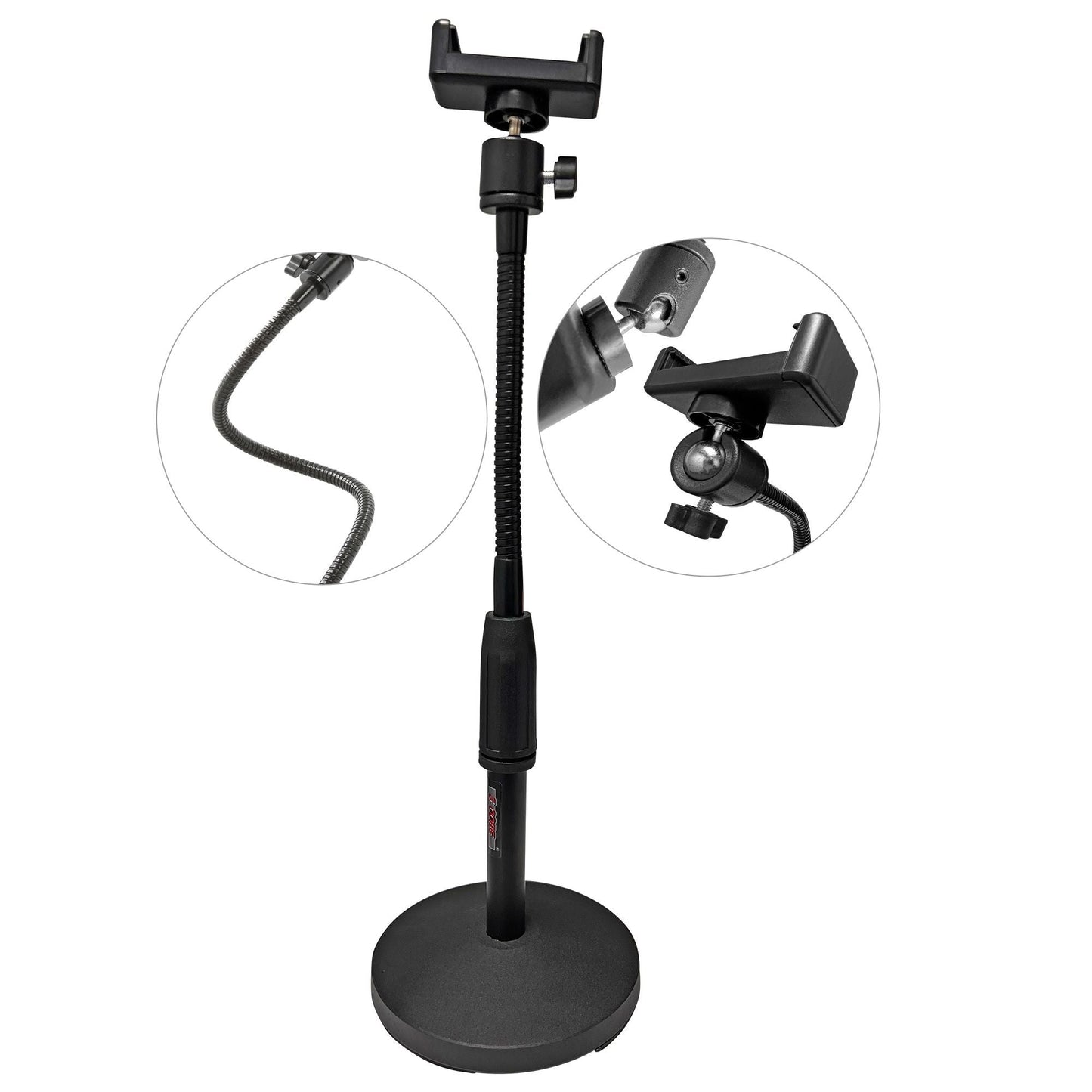 5 Core Gooseneck Phone Holder Stand for Desk Table Flexible Arm with Anti - Skid Round Base, Cell Phones Mount Clamp Compatible with All Smart Phones RBS MOB - DelightsDownSouth