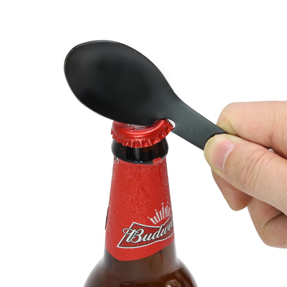 5 in1 Portable Fork Spoon Multi - Function Camping Tool Stainless Steel Titanium Spork Outdoor - DelightsDownSouth