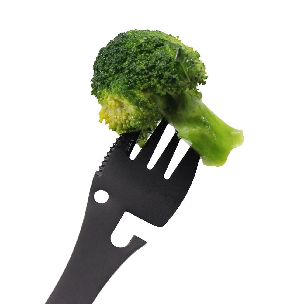 5 in1 Portable Fork Spoon Multi - Function Camping Tool Stainless Steel Titanium Spork Outdoor - DelightsDownSouth