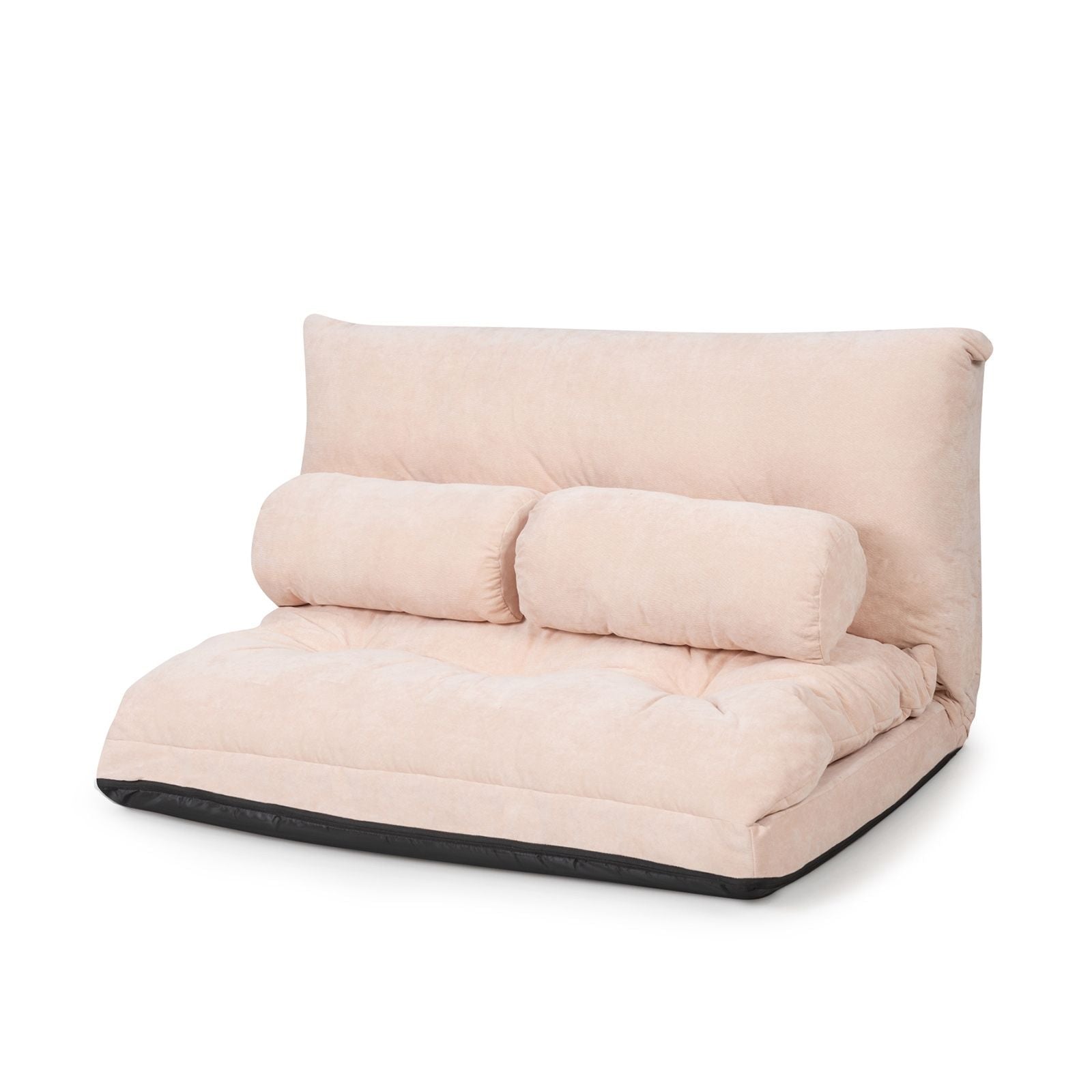 6 - Position Adjustable Sleeper Lounge Couch with 2 Pillows - DelightsDownSouth