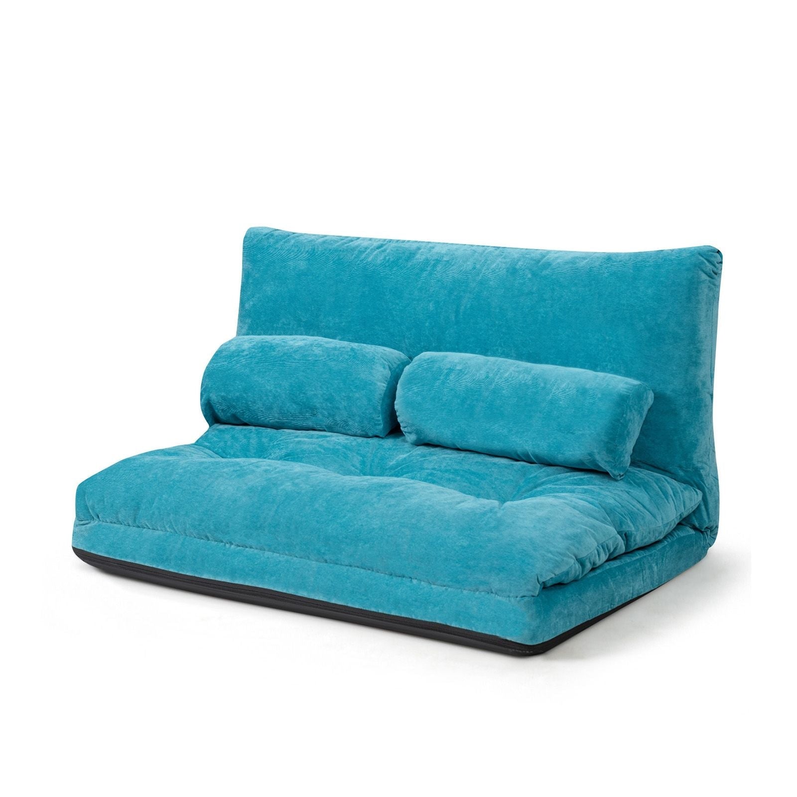 6 - Position Adjustable Sleeper Lounge Couch with 2 Pillows - DelightsDownSouth