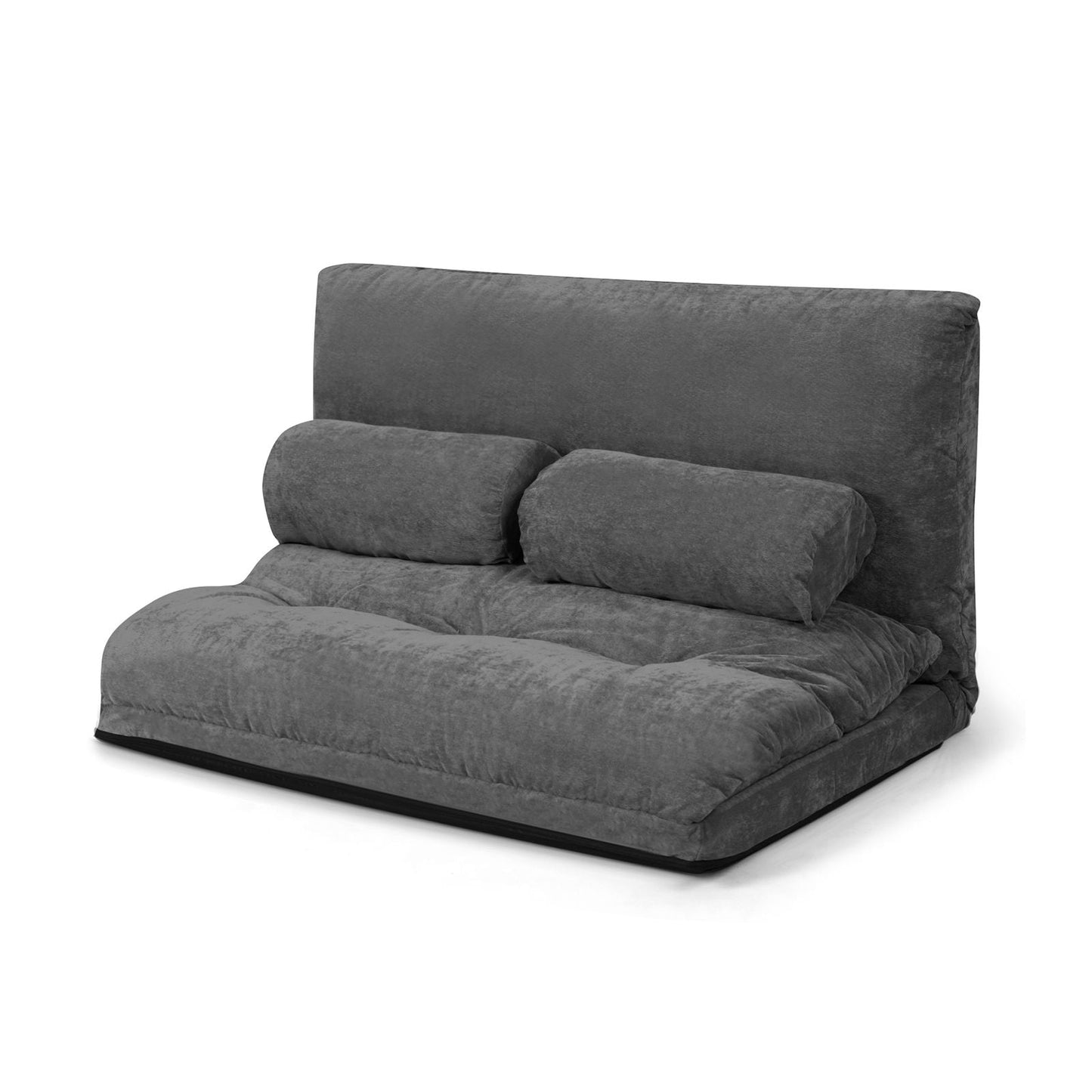 6 - Position Adjustable Sleeper Lounge Couch with 2 Pillows - DelightsDownSouth