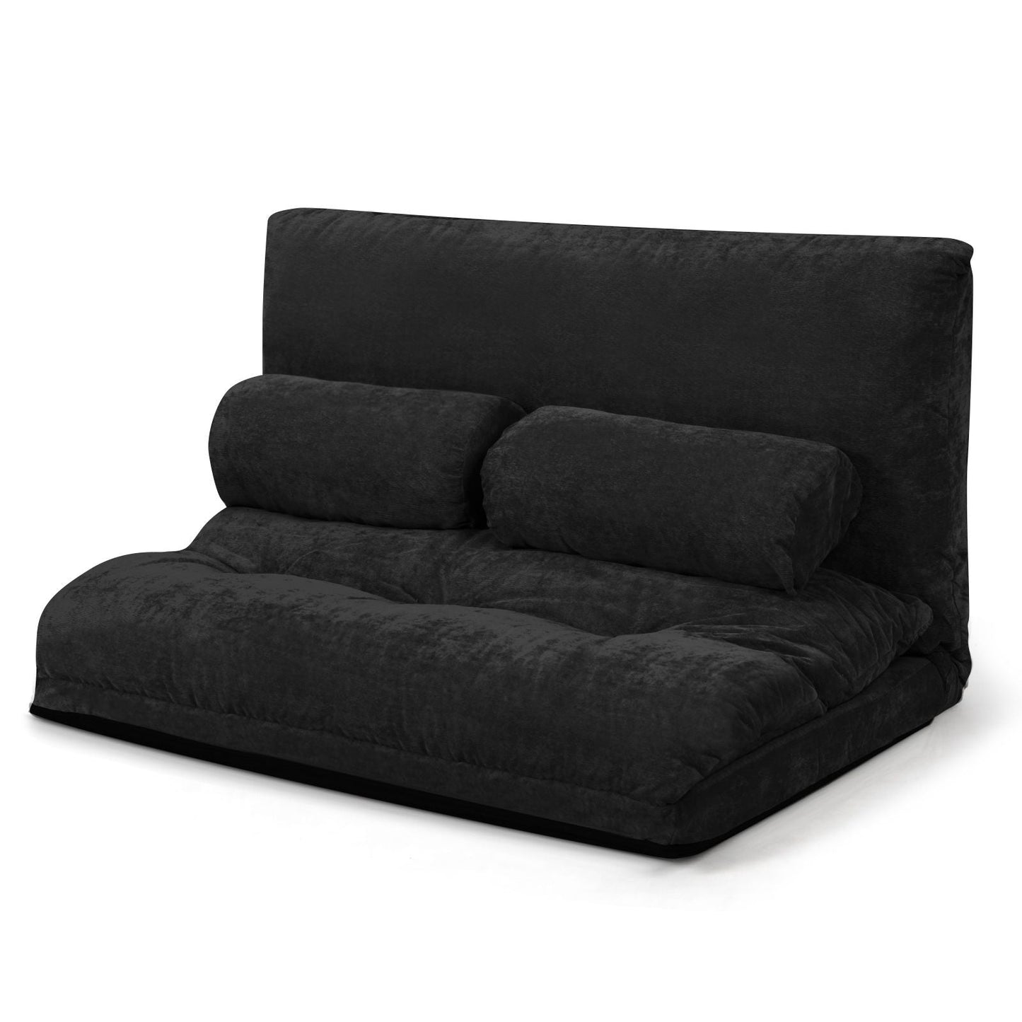 6 - Position Adjustable Sleeper Lounge Couch with 2 Pillows - DelightsDownSouth