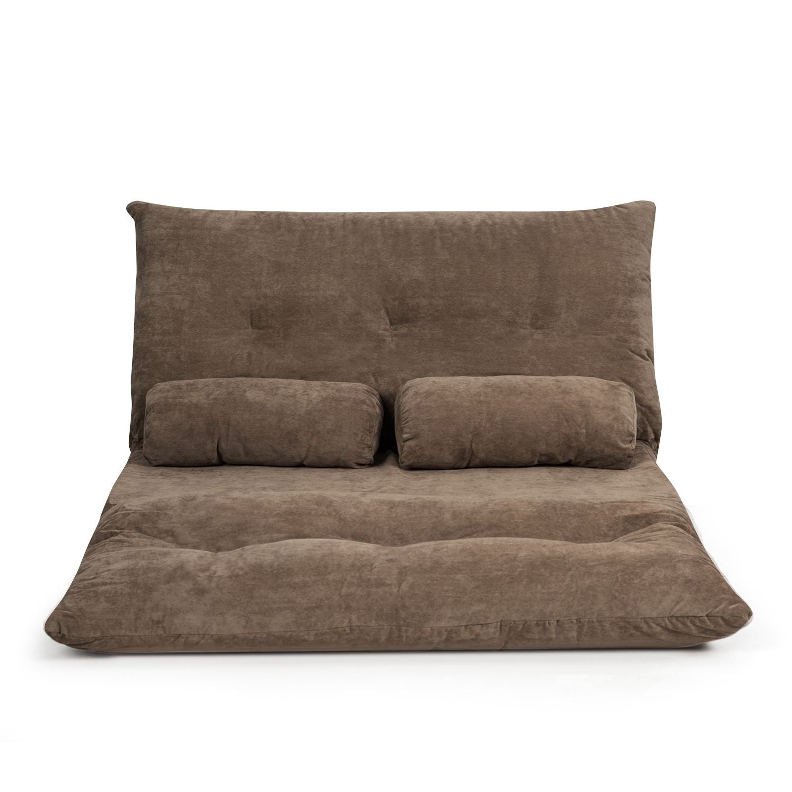6 - Position Adjustable Sleeper Lounge Couch with 2 Pillows - DelightsDownSouth