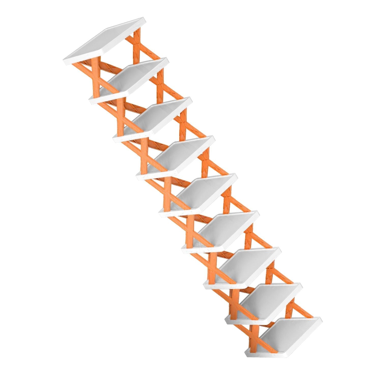 9Tier Narrow Entryway Shoe Rack Free Standing Vertical Shoe Organizer Plastic Shoes Storage Shelf Closet Hallway - DelightsDownSouth