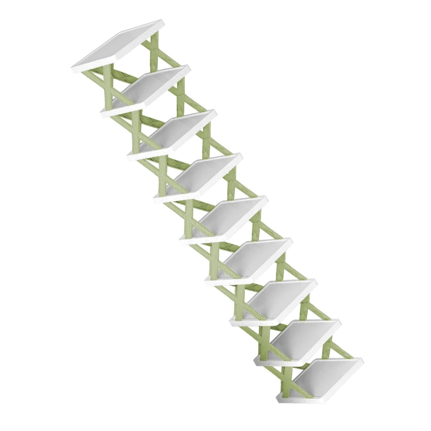 9Tier Narrow Entryway Shoe Rack Free Standing Vertical Shoe Organizer Plastic Shoes Storage Shelf Closet Hallway - DelightsDownSouth