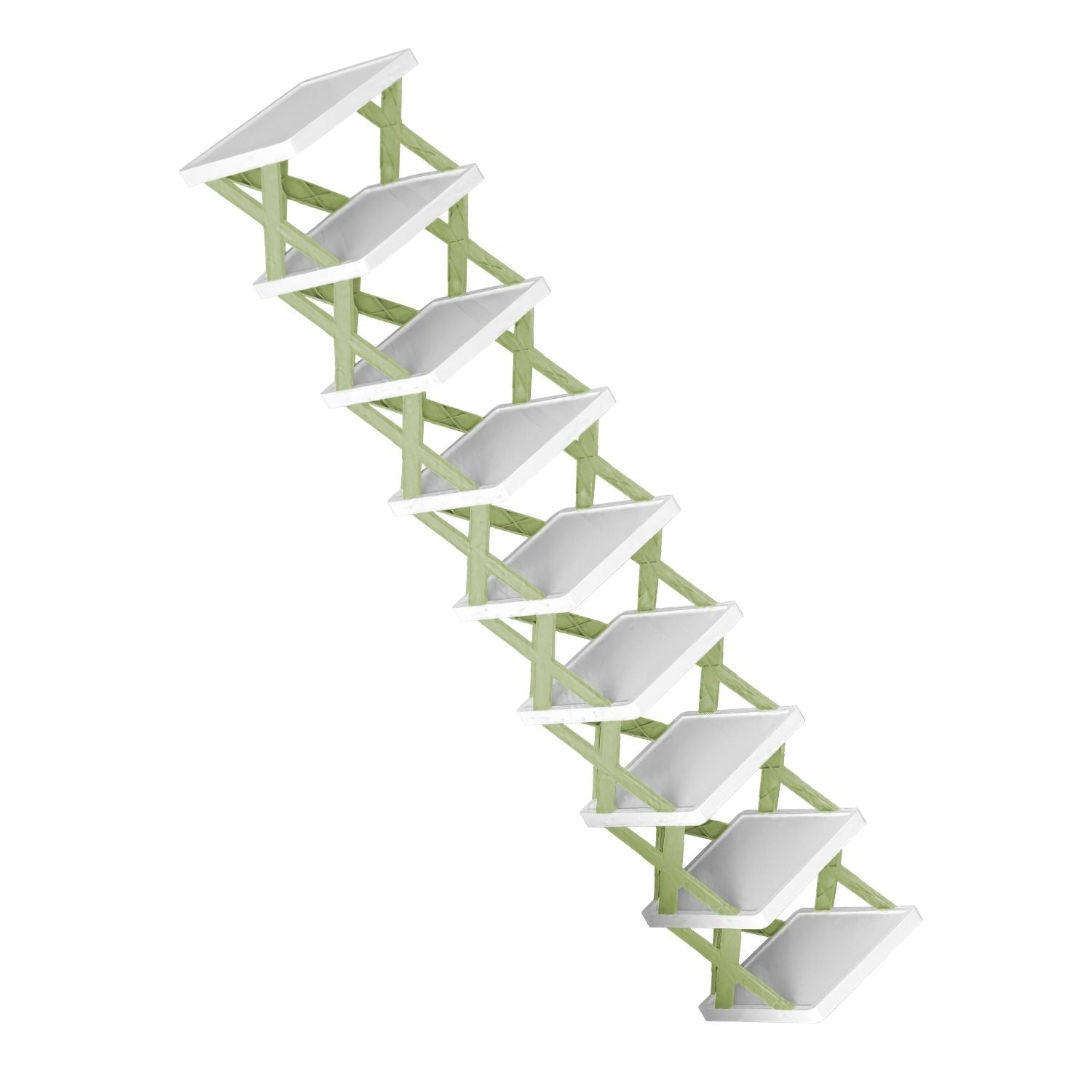 9Tier Narrow Entryway Shoe Rack Free Standing Vertical Shoe Organizer Plastic Shoes Storage Shelf Closet Hallway - DelightsDownSouth