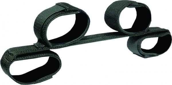 Bondage Bar with Neoprene Velcro Cuffs 24 inches Black - DelightsDownSouth