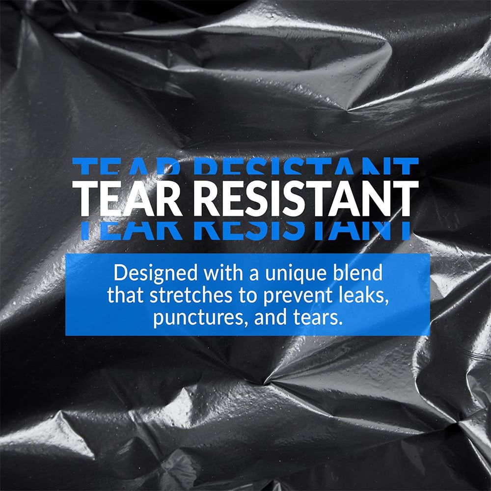 Boxed Disposable Garbage Bag 70 Pieces Puncture Tear Resistant Trash Bags, 39 Gallon Capacity, Multipurpose Cleaning Supplies For Industrial, Garden, Home, And Commercial Use - Durable, Leak - Proof - DelightsDownSouth