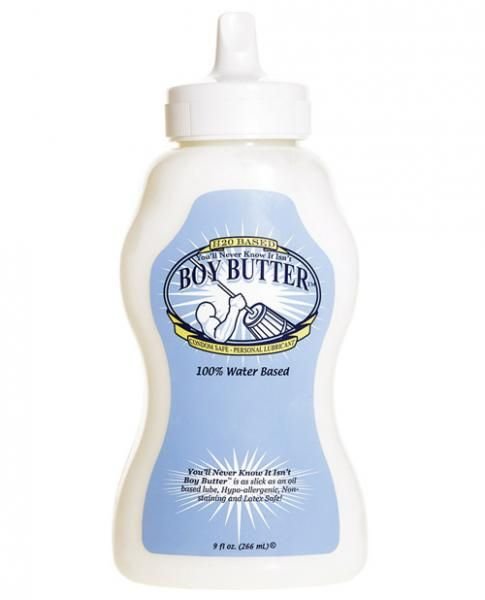 Boy Butter H2O Lubricant Squeeze Bottle 9oz - DelightsDownSouth