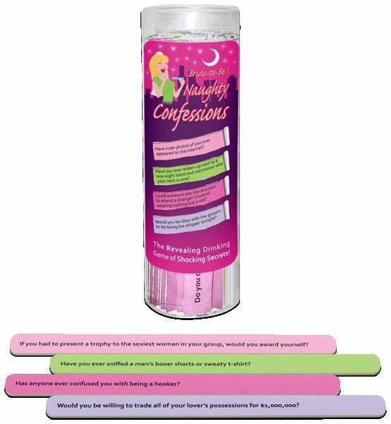 Bride To Be Naughty Confessions Game - DelightsDownSouth