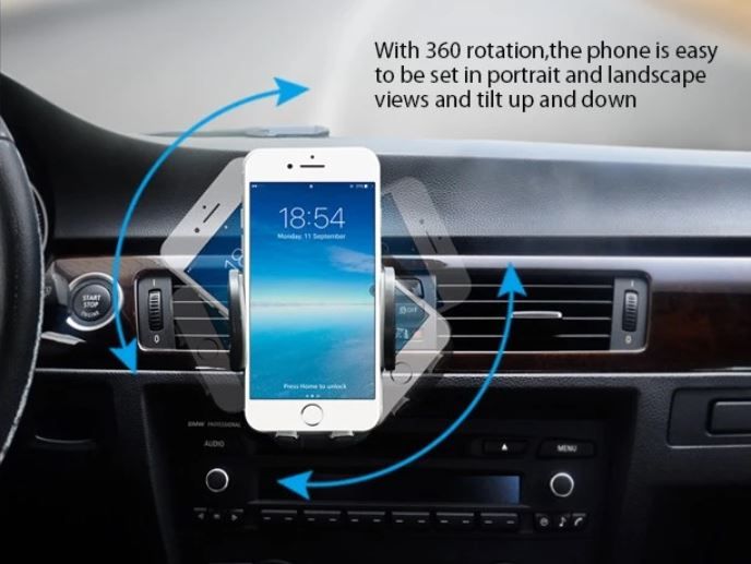 Car Air Vent Mount Cell Phone Mount Holder with Adjustable Cradle - DelightsDownSouth