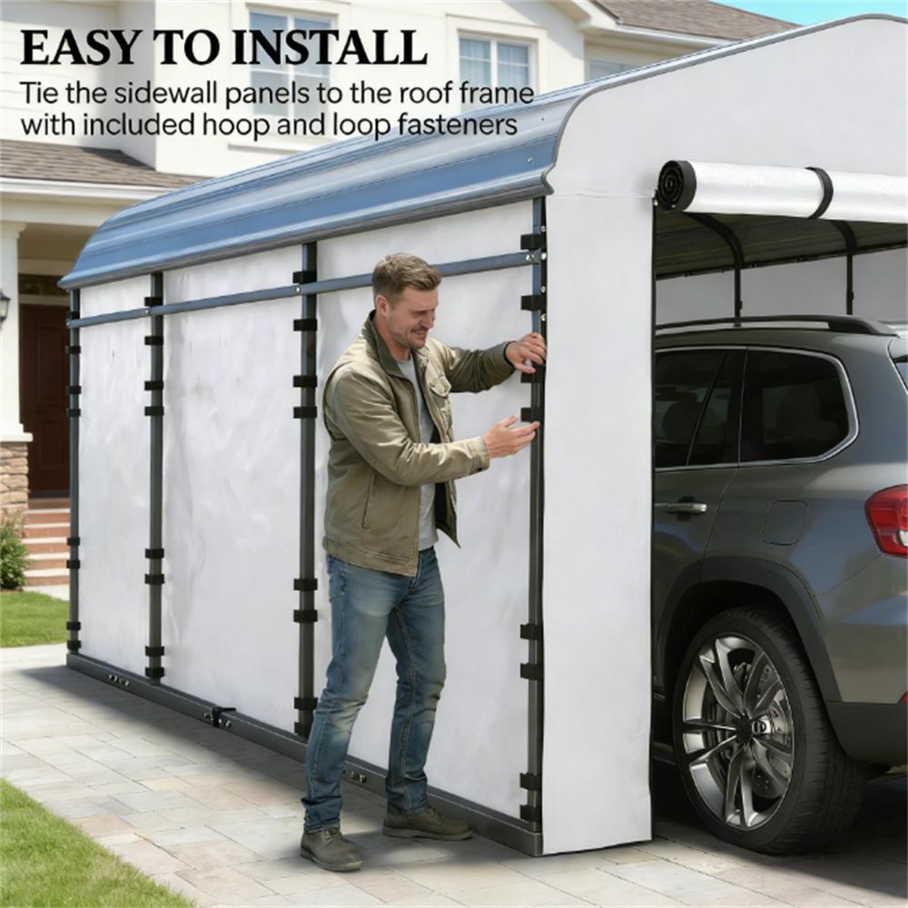 Car shed side wall panel, replace side wall cover, white (only replace car shed side wall) - DelightsDownSouth