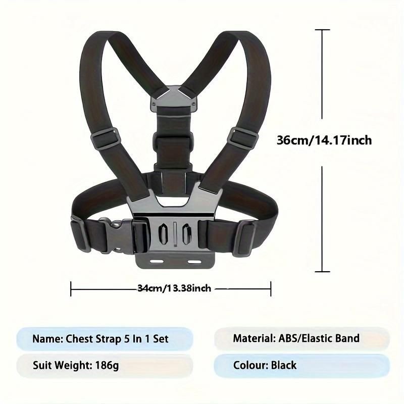 Chest Strap Cell Phone Holder, Adjustable Cell Phone Chest Strap Holder, Outdoor Riding Chest Strap Holder, First View Shooting Accessory For Skiing, Riding, Boating, Hunting, Sports - DelightsDownSouth
