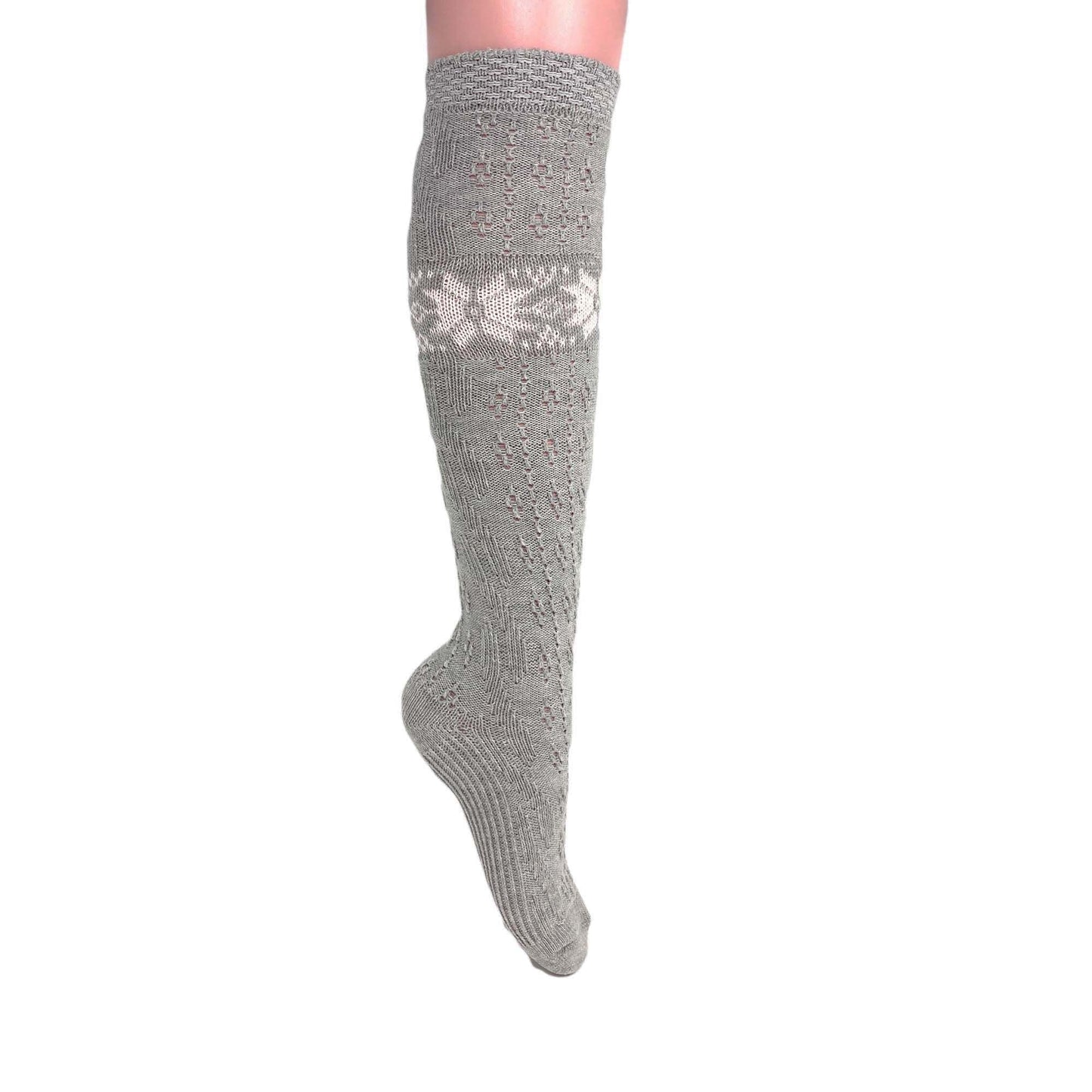 Cotton Knee High Knitted Socks for Women Novelty Knee Socks 1 Pair - DelightsDownSouth