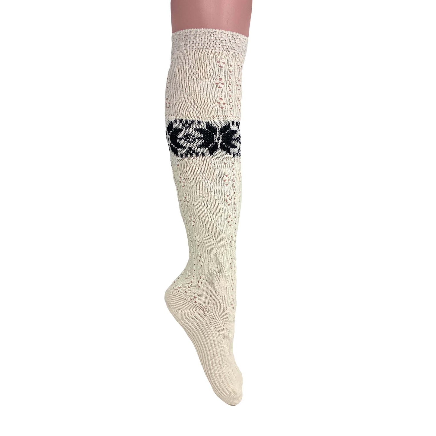 Cotton Knee High Knitted Socks for Women Novelty Knee Socks 1 Pair - DelightsDownSouth
