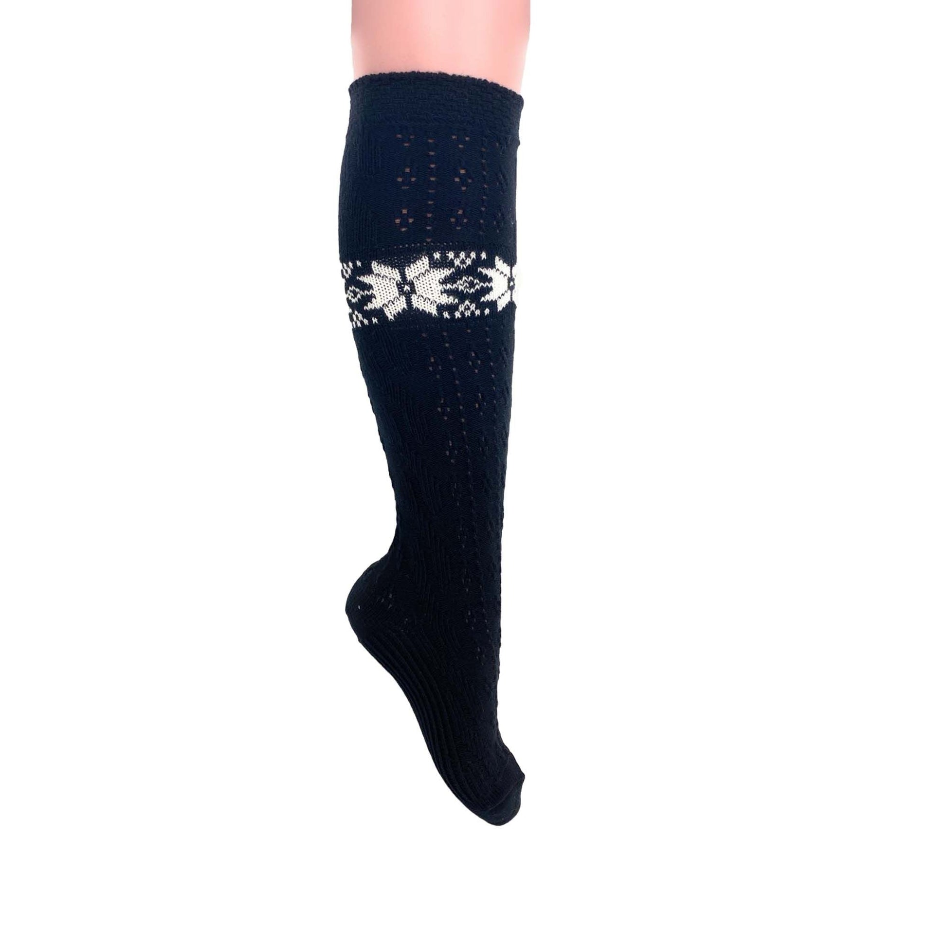 Cotton Knee High Knitted Socks for Women Novelty Knee Socks 1 Pair - DelightsDownSouth