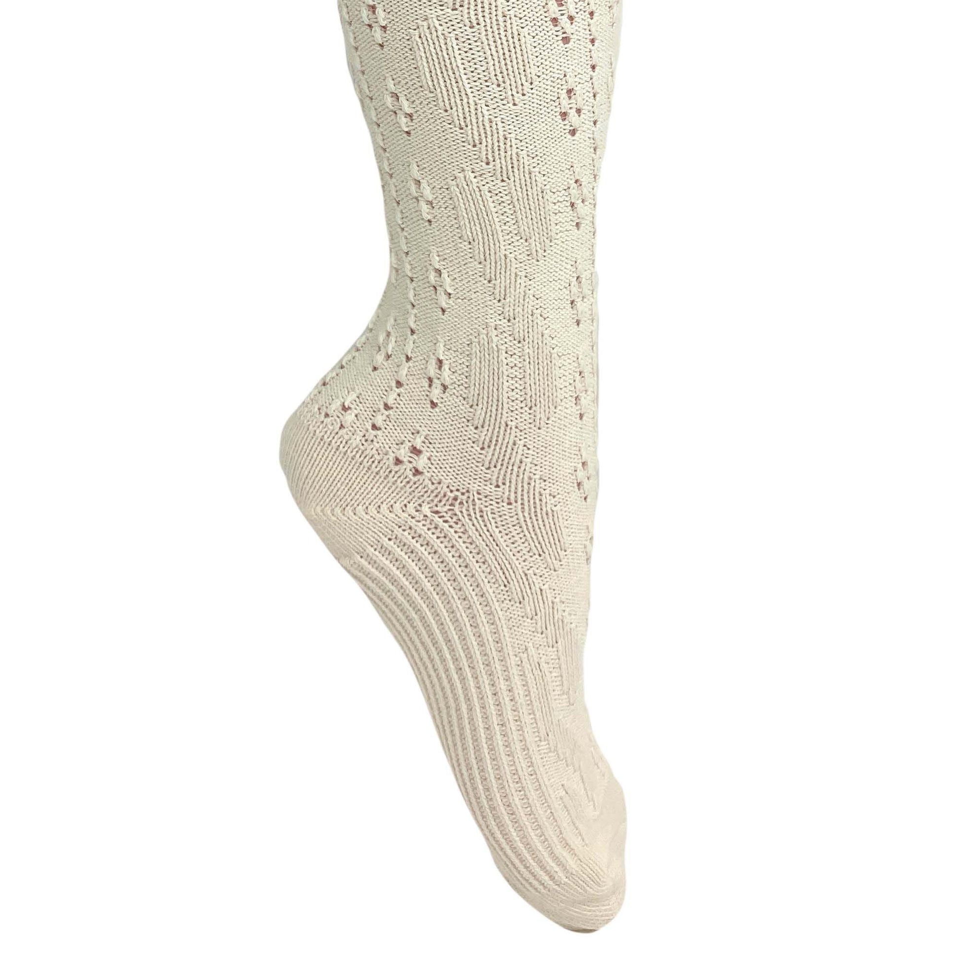 Cotton Knee High Knitted Socks for Women Novelty Knee Socks 1 Pair - DelightsDownSouth