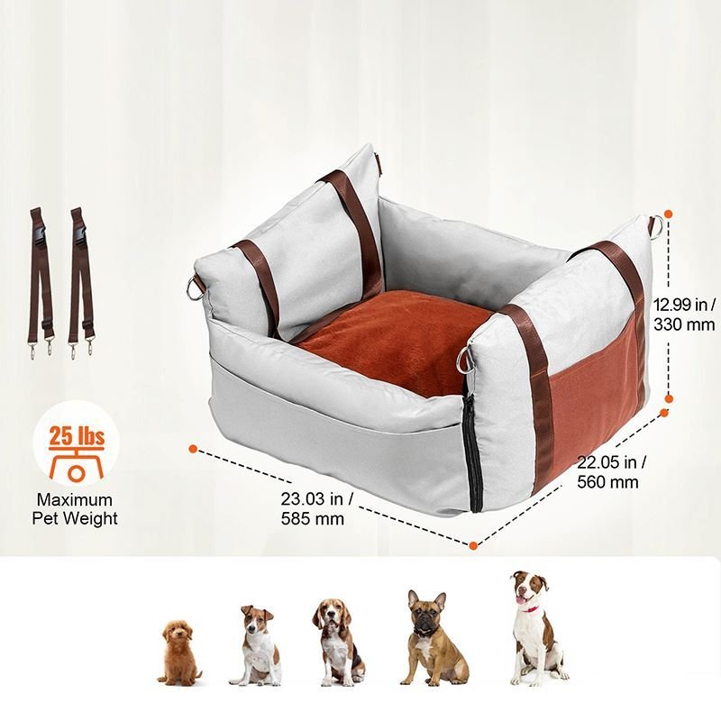 Dog Booster Car Seat Pet Car Seat for Small Dog - DelightsDownSouth
